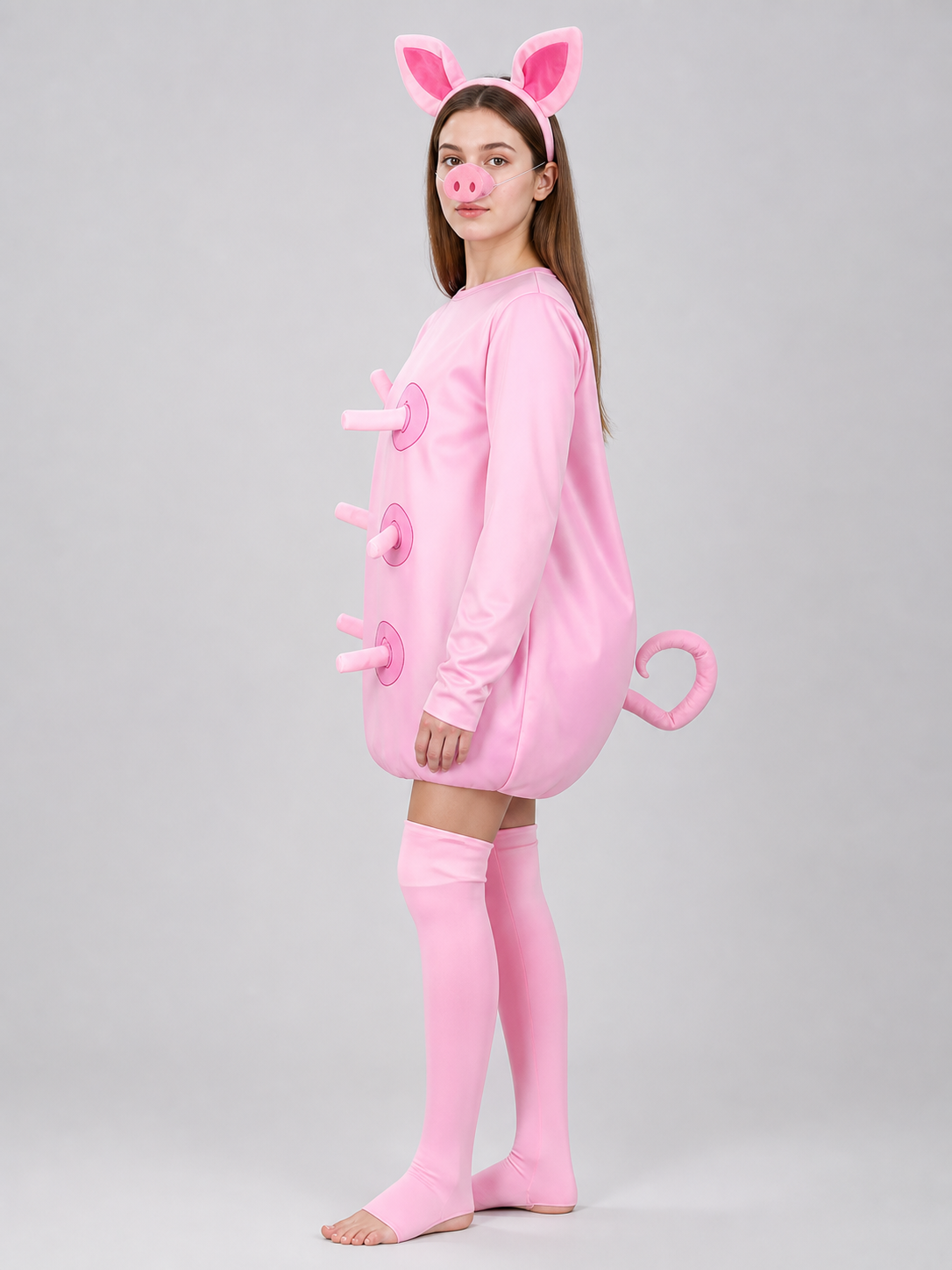 Adult Pink Pig Costume