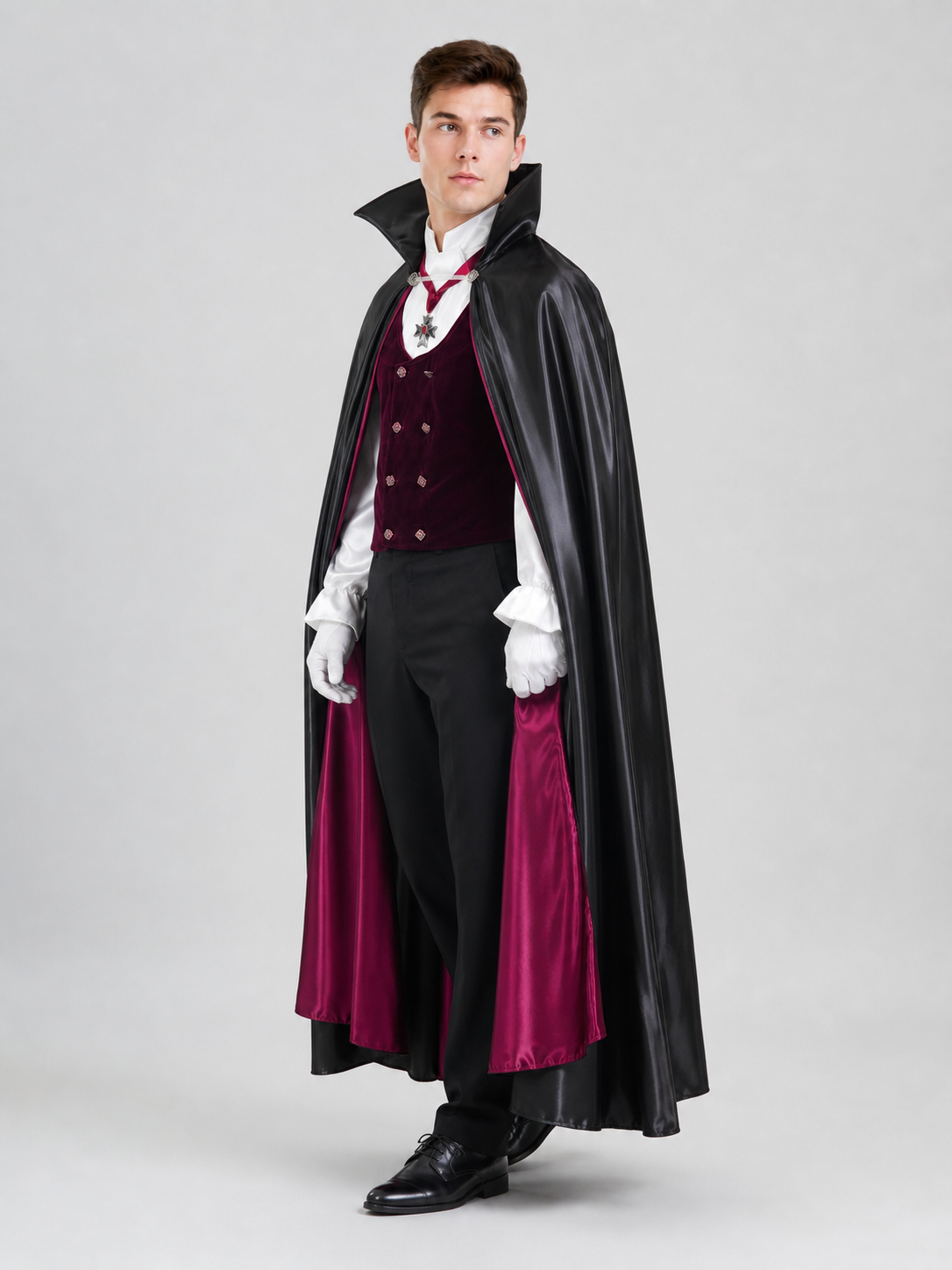 Gothic-Style Vampire Costume for Halloween