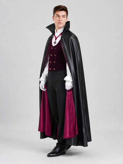 Gothic-Style Vampire Costume for Halloween