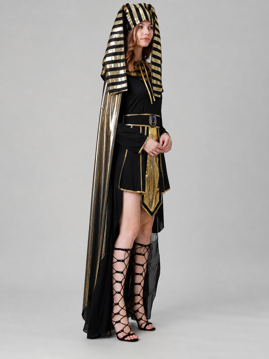 Egyptian Costume with Headdress and Cape