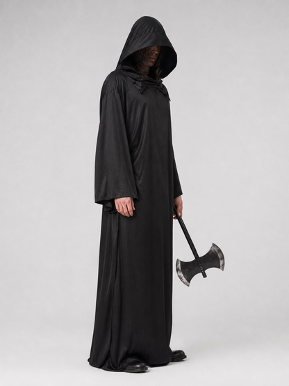 Black Hooded Cloak for Halloween and Cosplay