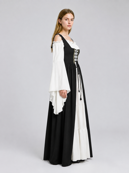 Medieval Costume Dress with Lacing side view