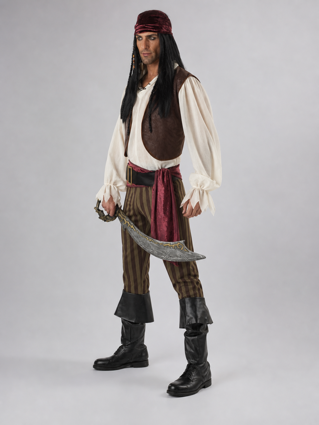 Pirate Costume with Shirt and Vest