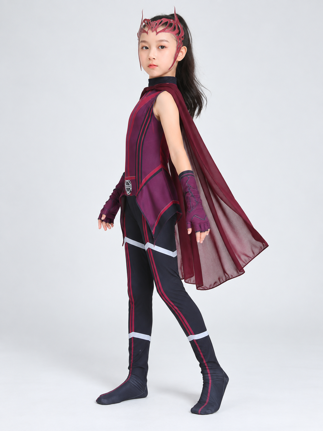 Kids' Carnival Cosplay Costume, Burgundy