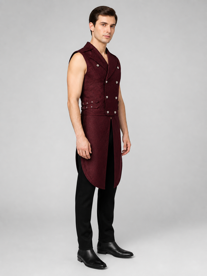Victorian-Style Suit Vest, Wine