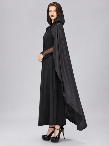 Witch Costume: Hood, Cape, Dress