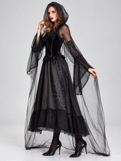 Adult Carnival Costume: Vampire, Dress, Cape