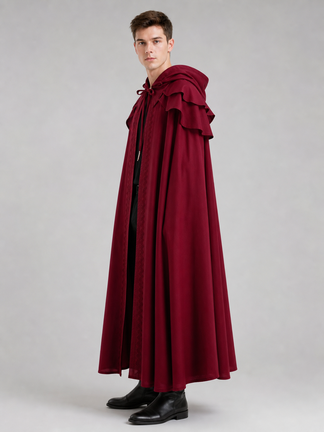 Medieval Hooded Cape for Cosplay