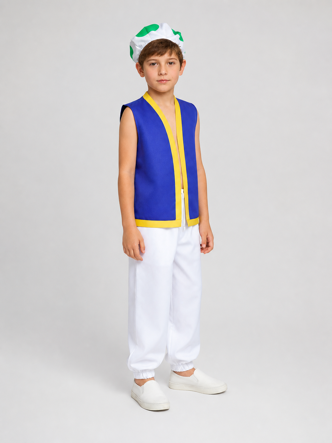 Rosalina Cosplay Costume: Top, Pants, and Hat side view