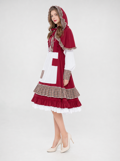 Little Red Riding Hood Hooded Cosplay Costume