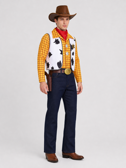 Woody Cosplay Costume, Clothing and Accessories side view