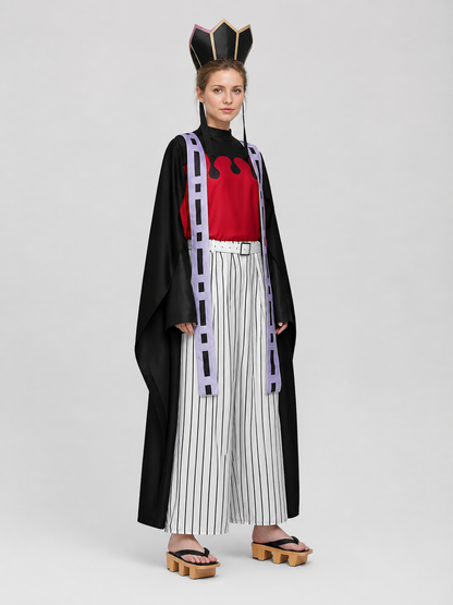 Anime Cosplay Douma Costume with Cloak and Pants