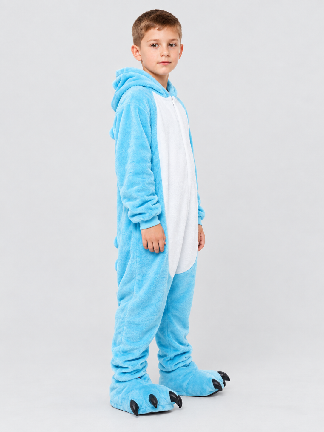 Kids Dinosaur Hooded Pajama Jumpsuit