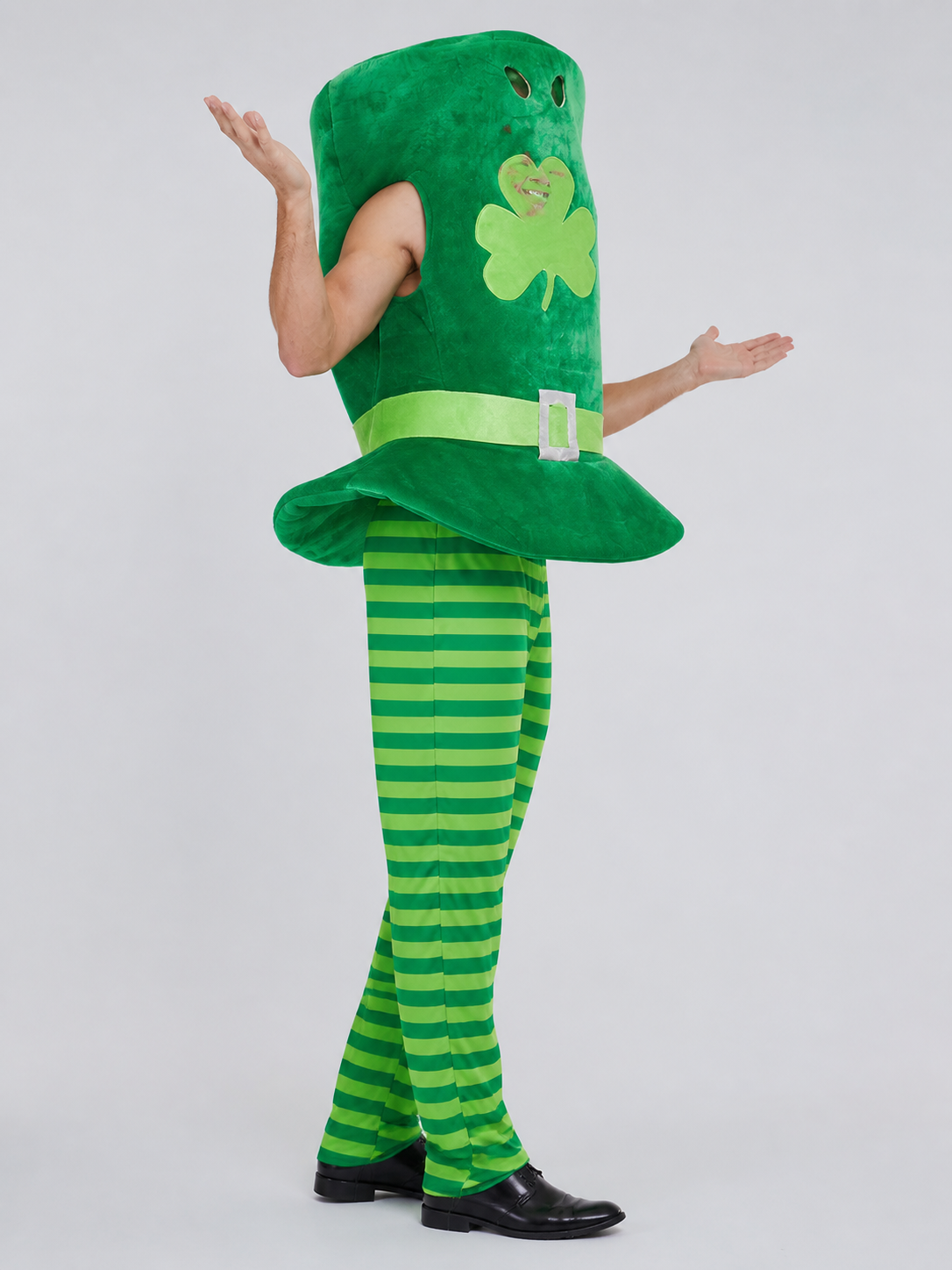 Green Leprechaun Costume with Hat and Pants