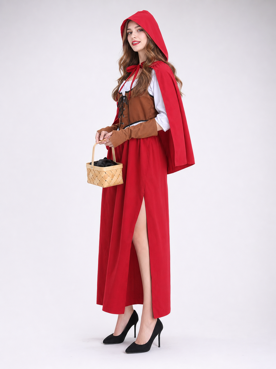 Little Red Riding Hood Costume with Cape and Hood