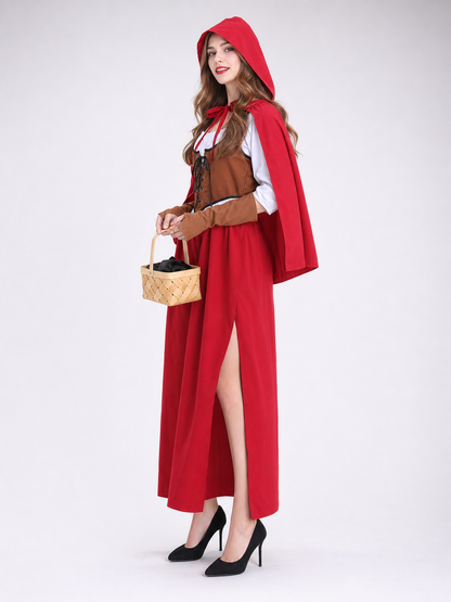 Little Red Riding Hood Costume with Cape and Hood