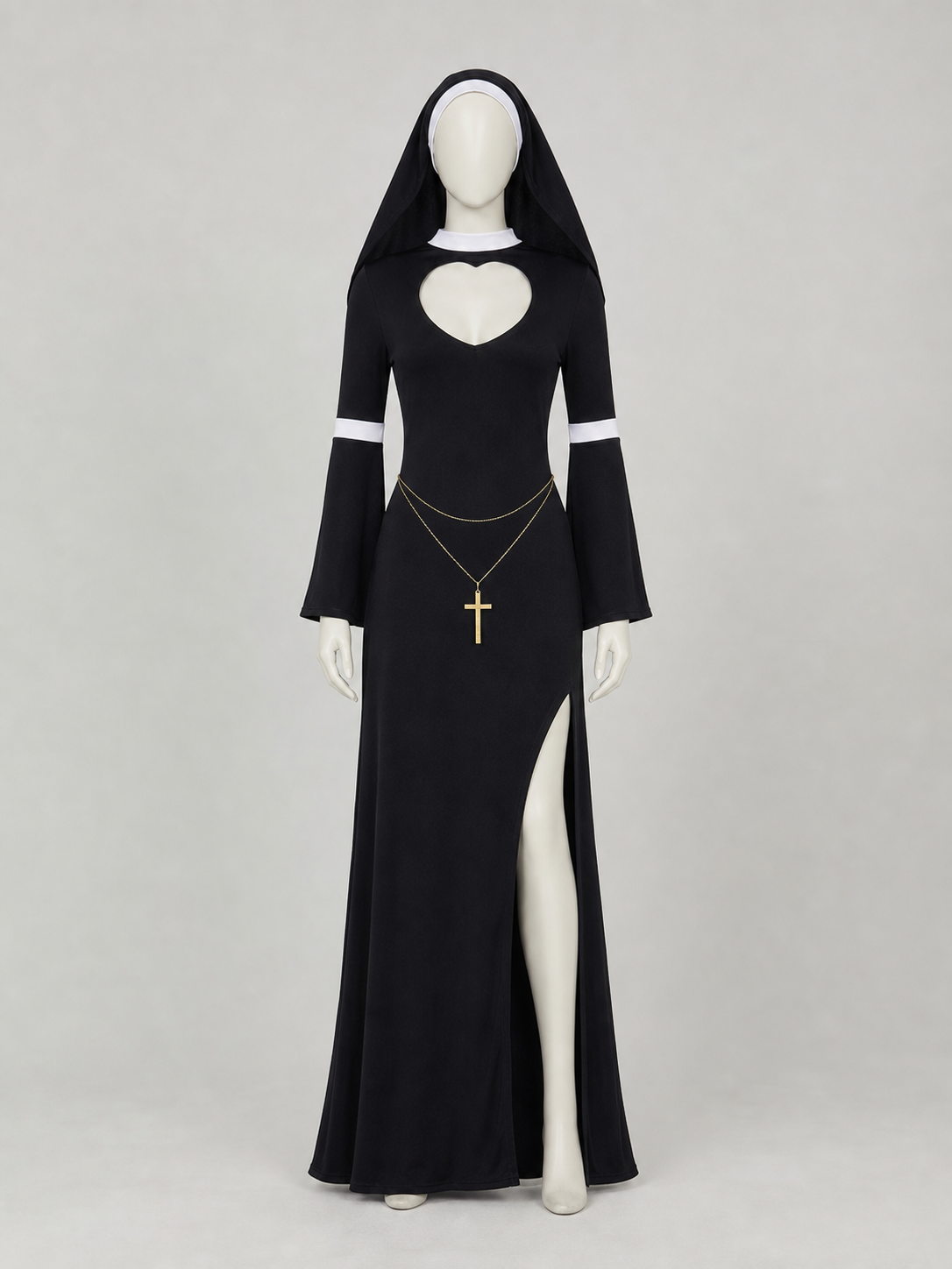 Religious-Themed Hooded Cosplay Costume