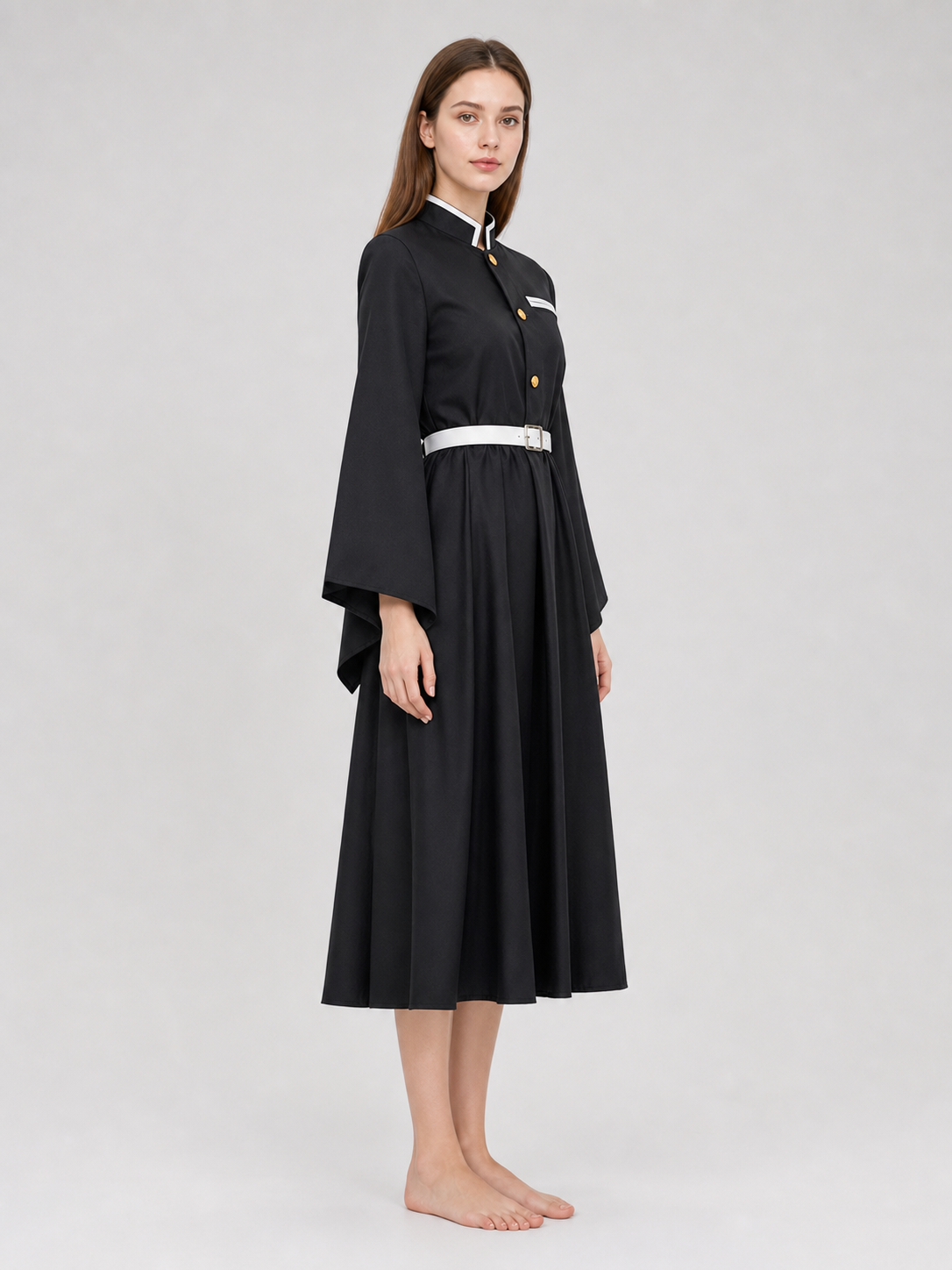 Anime-Inspired Cosplay Costume with Wide Sleeves