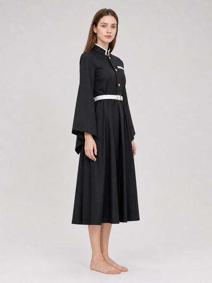 Anime-Inspired Cosplay Costume with Wide Sleeves