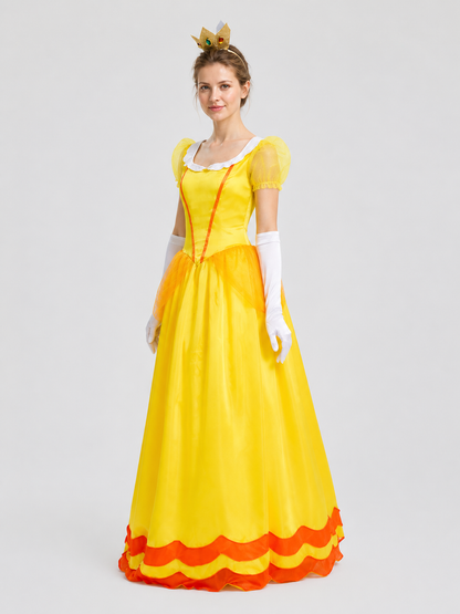 Princess Peach Halloween Costume, S-XXL side view