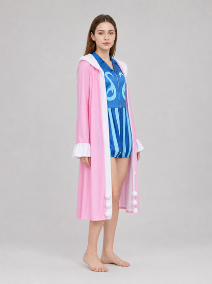 One Piece Bon Clay Cosplay Costume with Cape and Belt