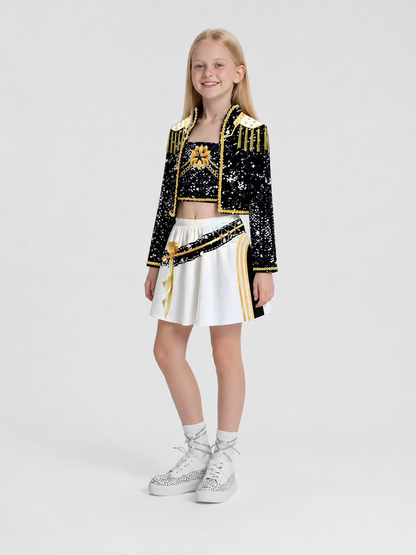 Children’s stage cosplay costume, 3 pieces side view