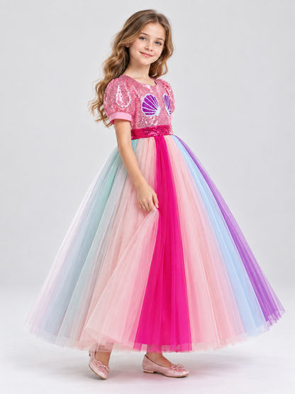 Kids' Sequin and Tulle Costume Dress