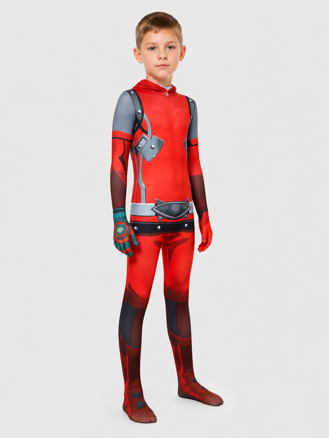 Yiga Cosplay Costume — Form-Fitting Hooded Jumpsuit side view