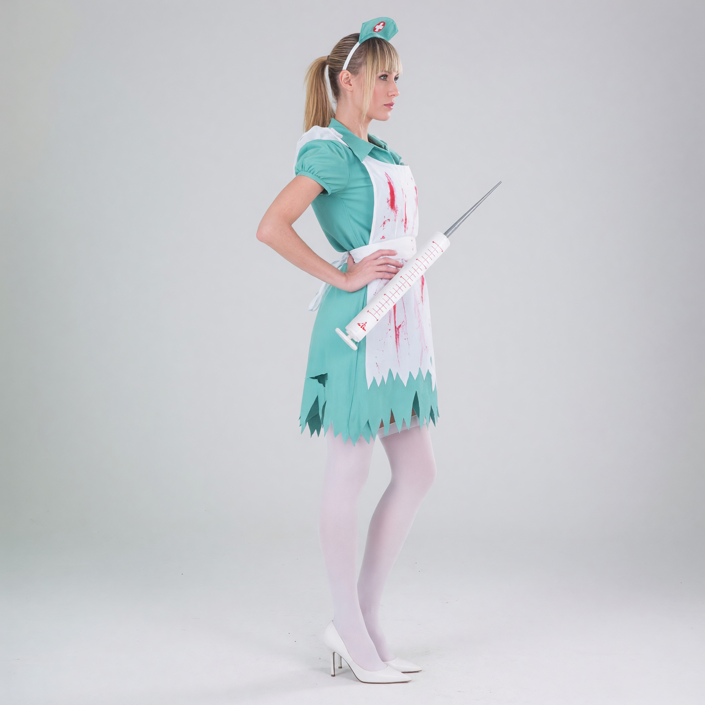 Medical Costume with Apron, Cap, and Syringe