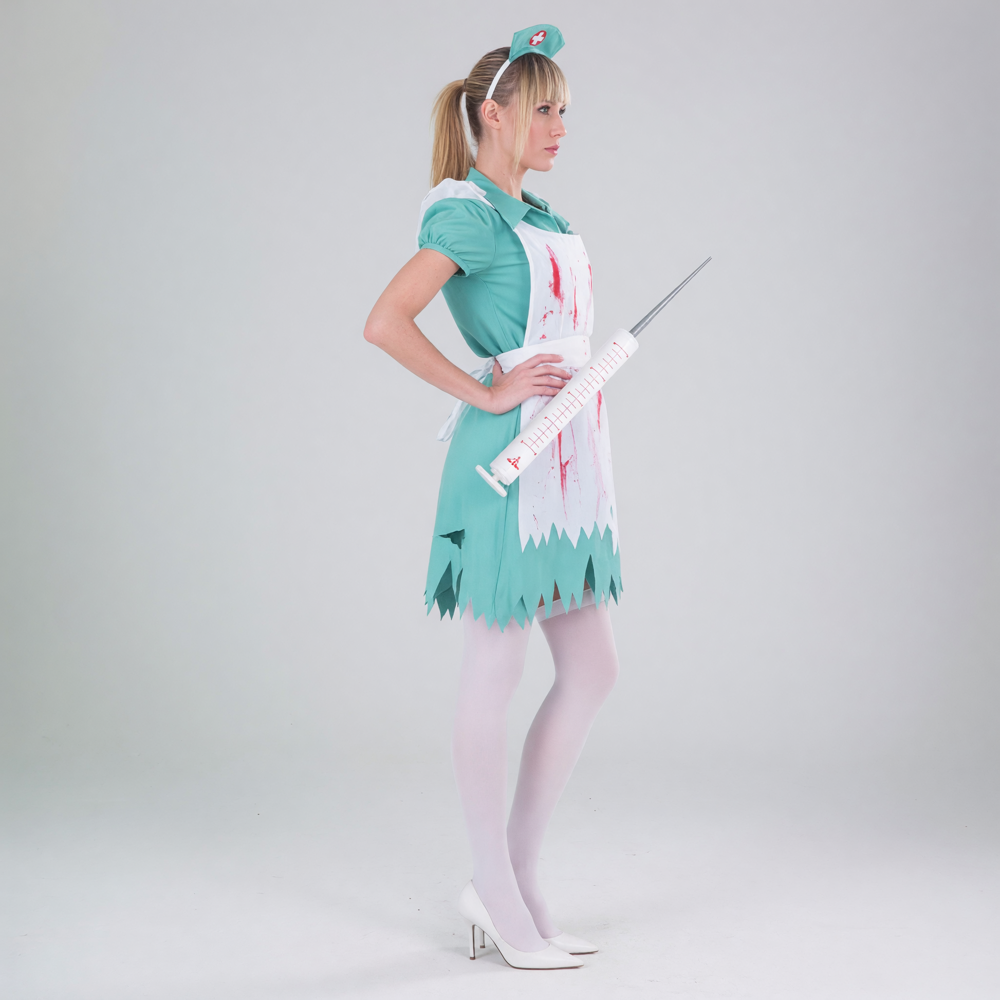 Medical Costume with Apron, Cap, and Syringe