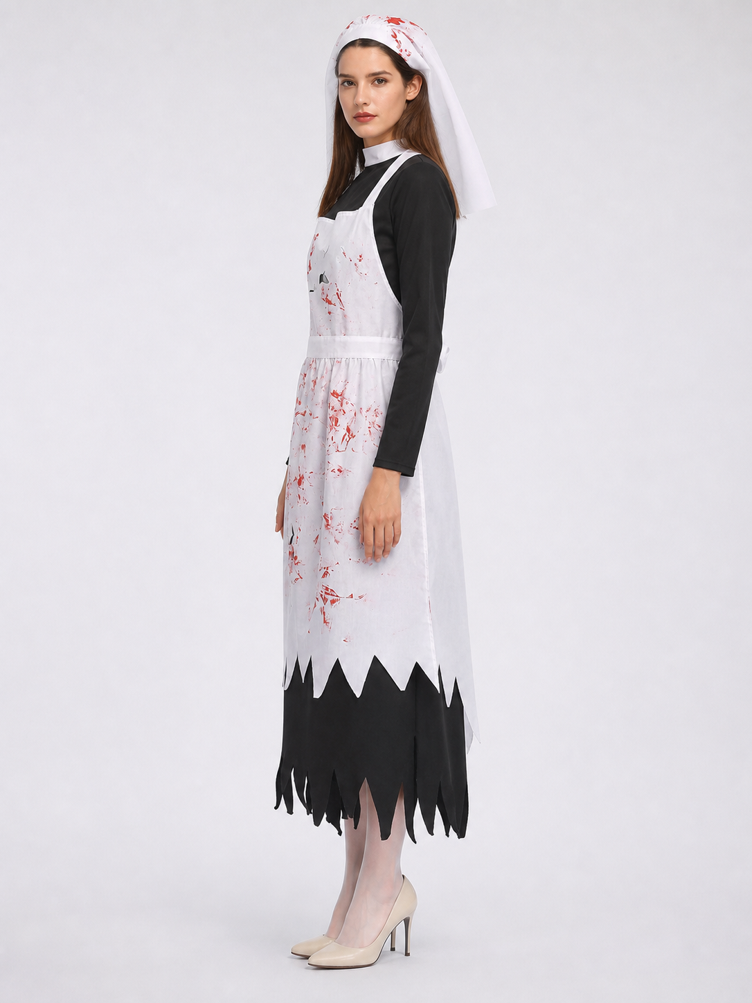 Ritual Robe with Bloody Print for Halloween side view