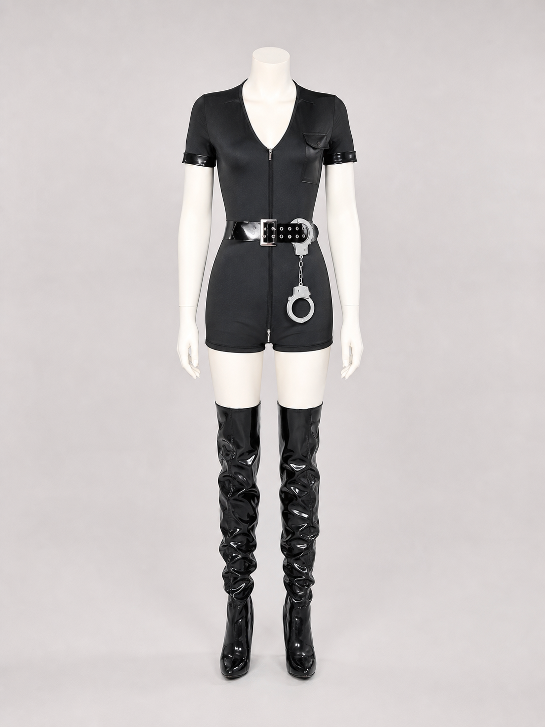 Police Jumpsuit Costume for Cosplay and Halloween side view