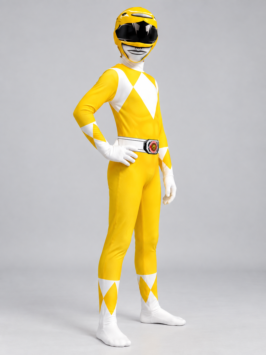 Kids' Carnival Jumpsuit Costume Yellow with Helmet