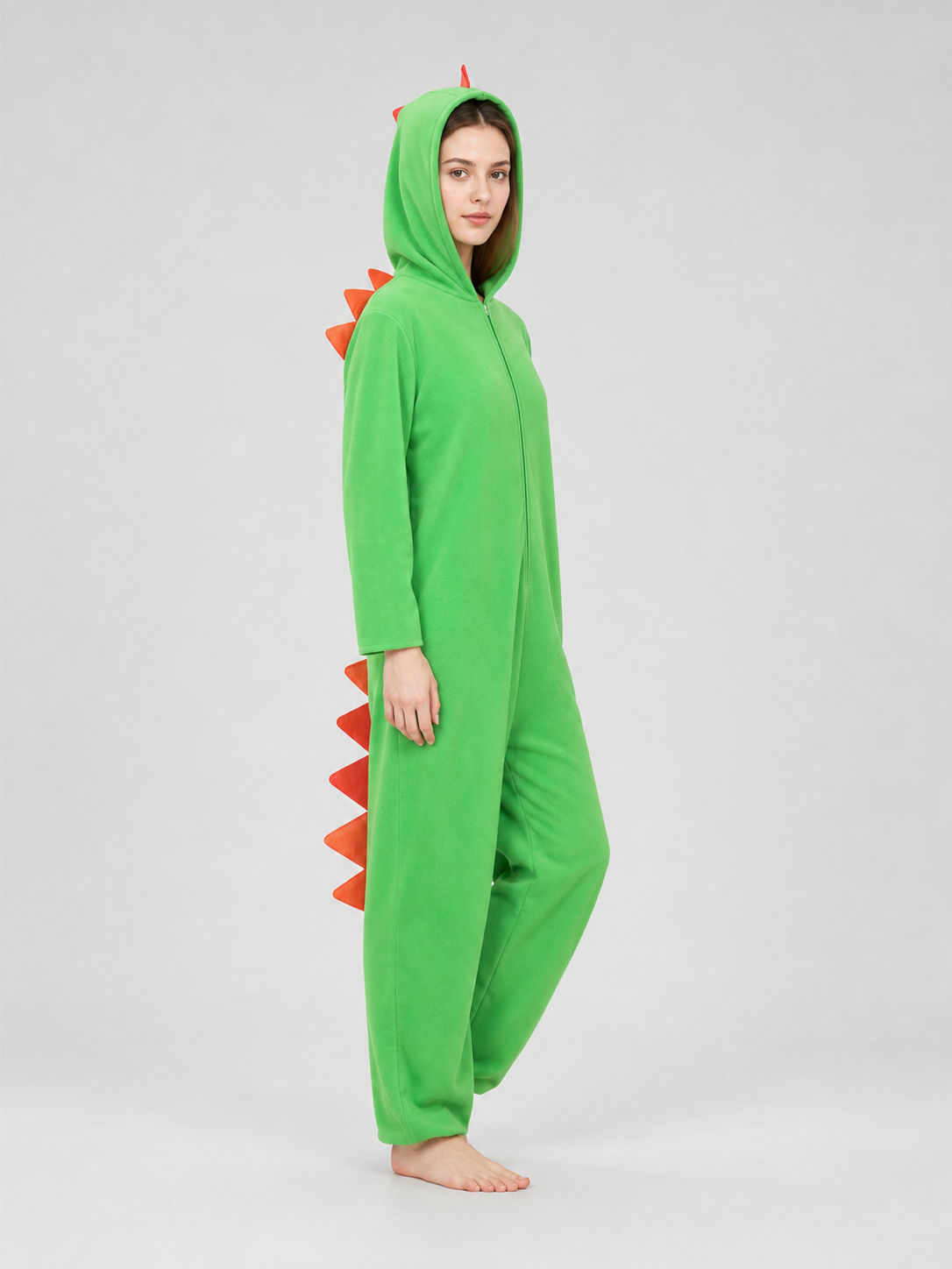 Green Hooded Dinosaur Costume