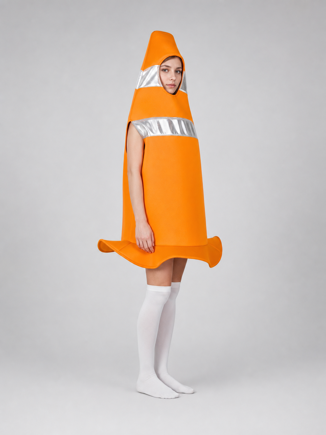 Adult Orange Traffic Cone Costume for Parties