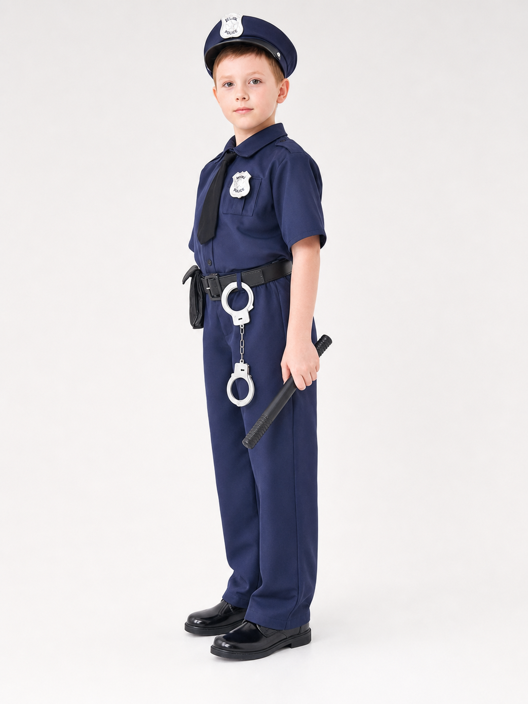 Police Costume for Role Play, 9 Pieces