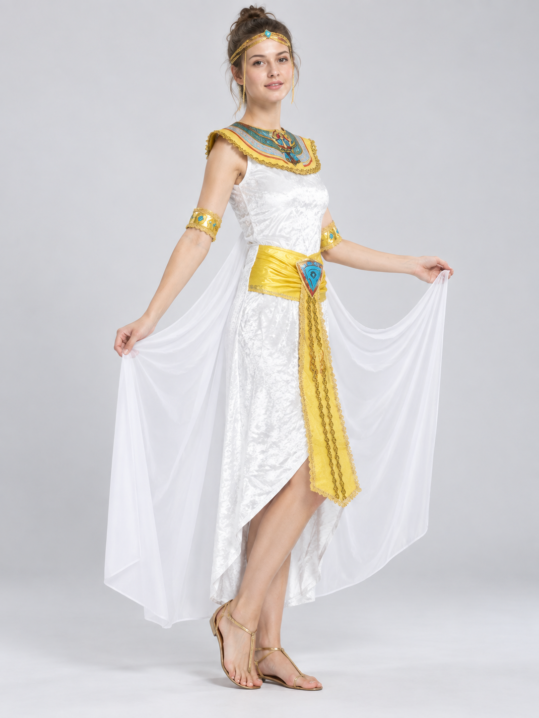Ancient Egyptian Style Draped Carnival Costume