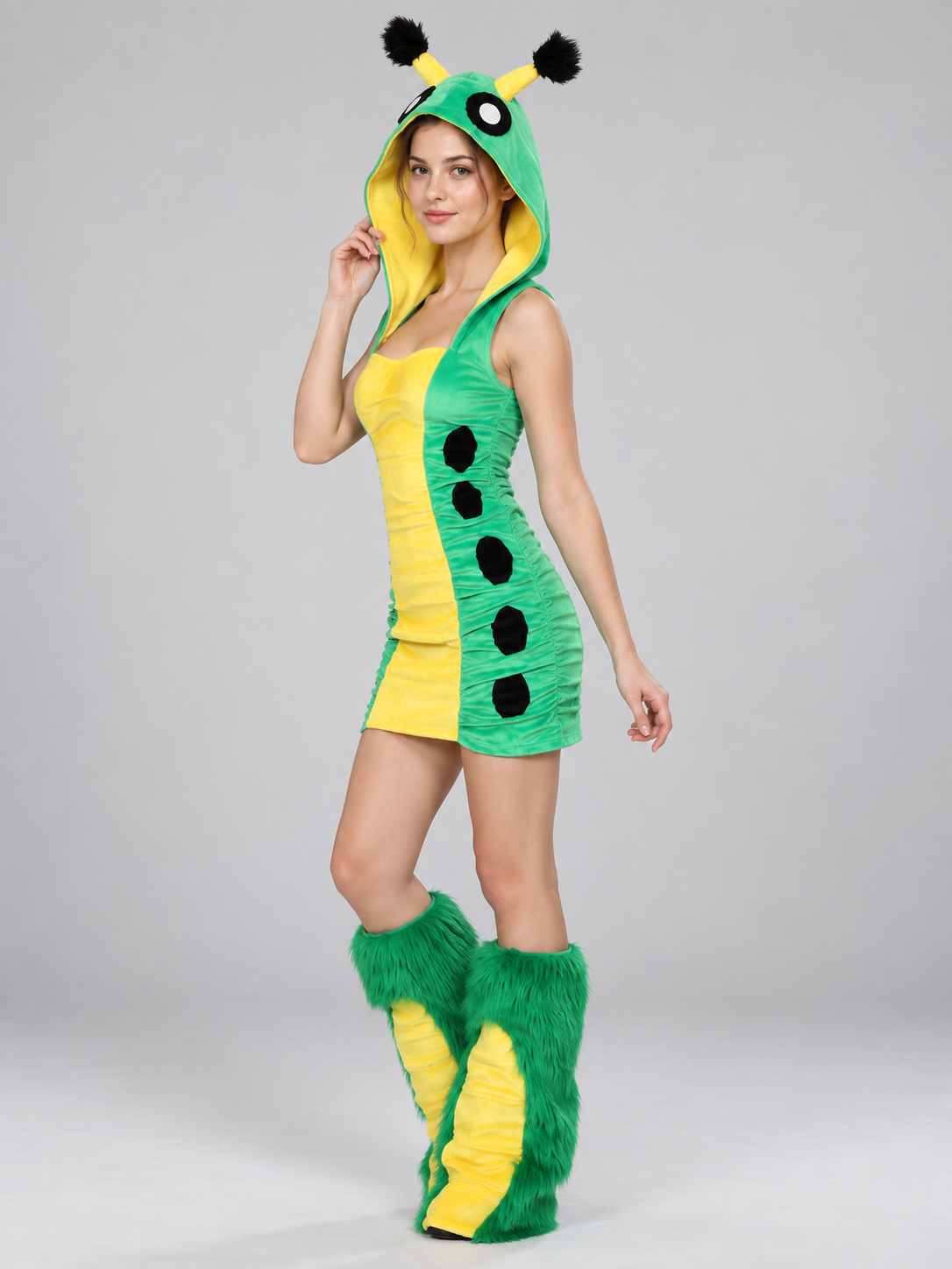 Carnival Costume with Hood and Antennas