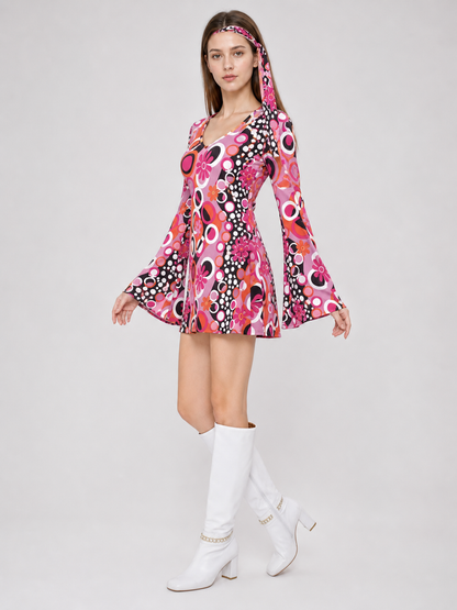 Carnival Costume: Dress with Headband in Retro Style