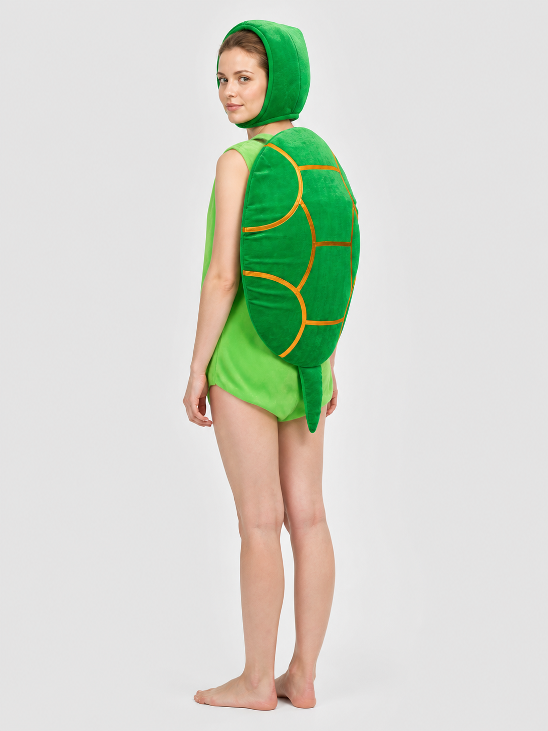 Children's Carnival Turtle Costume with Shell 100-140 cm side view