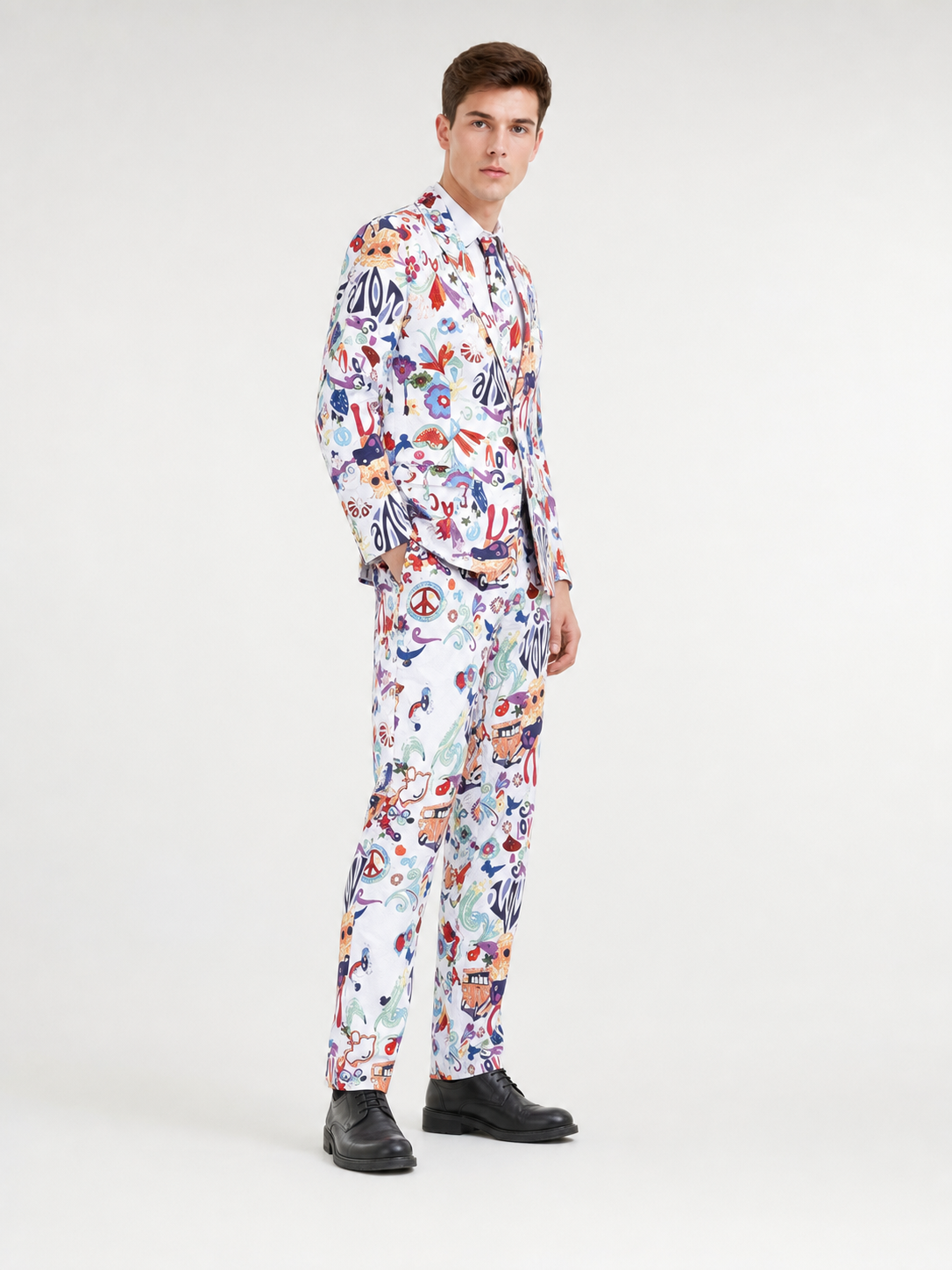 Printed Party Suit, Jacket and Pants