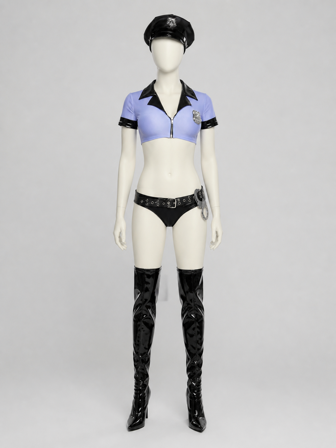 Sexy Police Costume for Halloween Cosplay side view