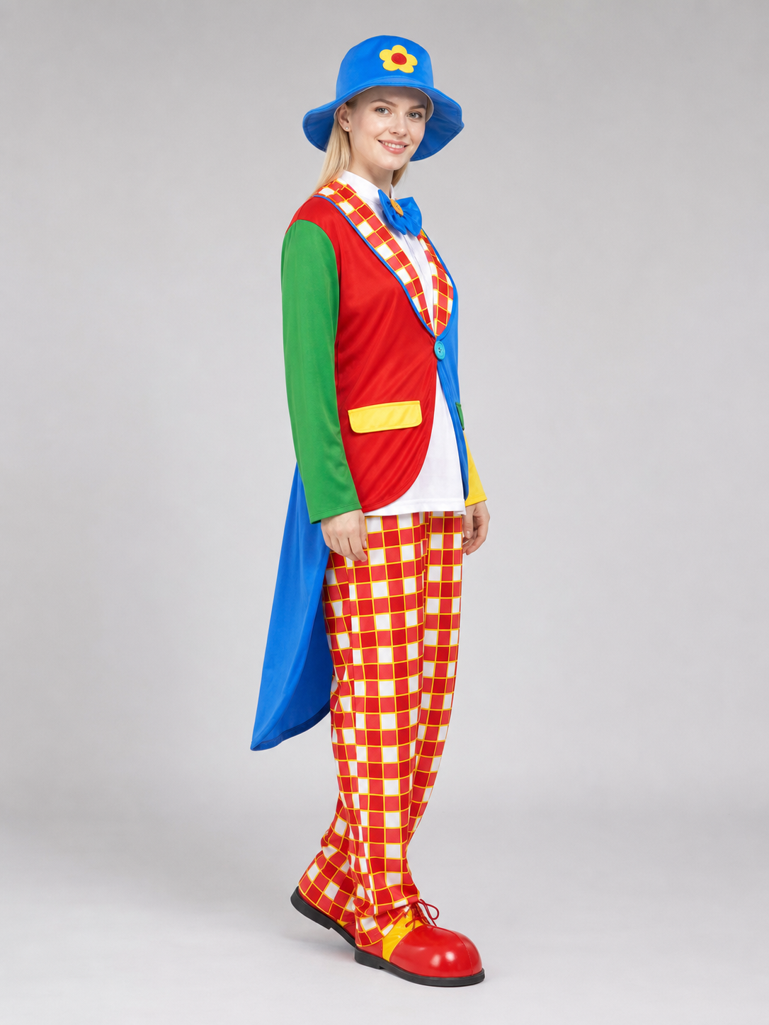Clown Tailcoat Costume with Pants for Carnival
