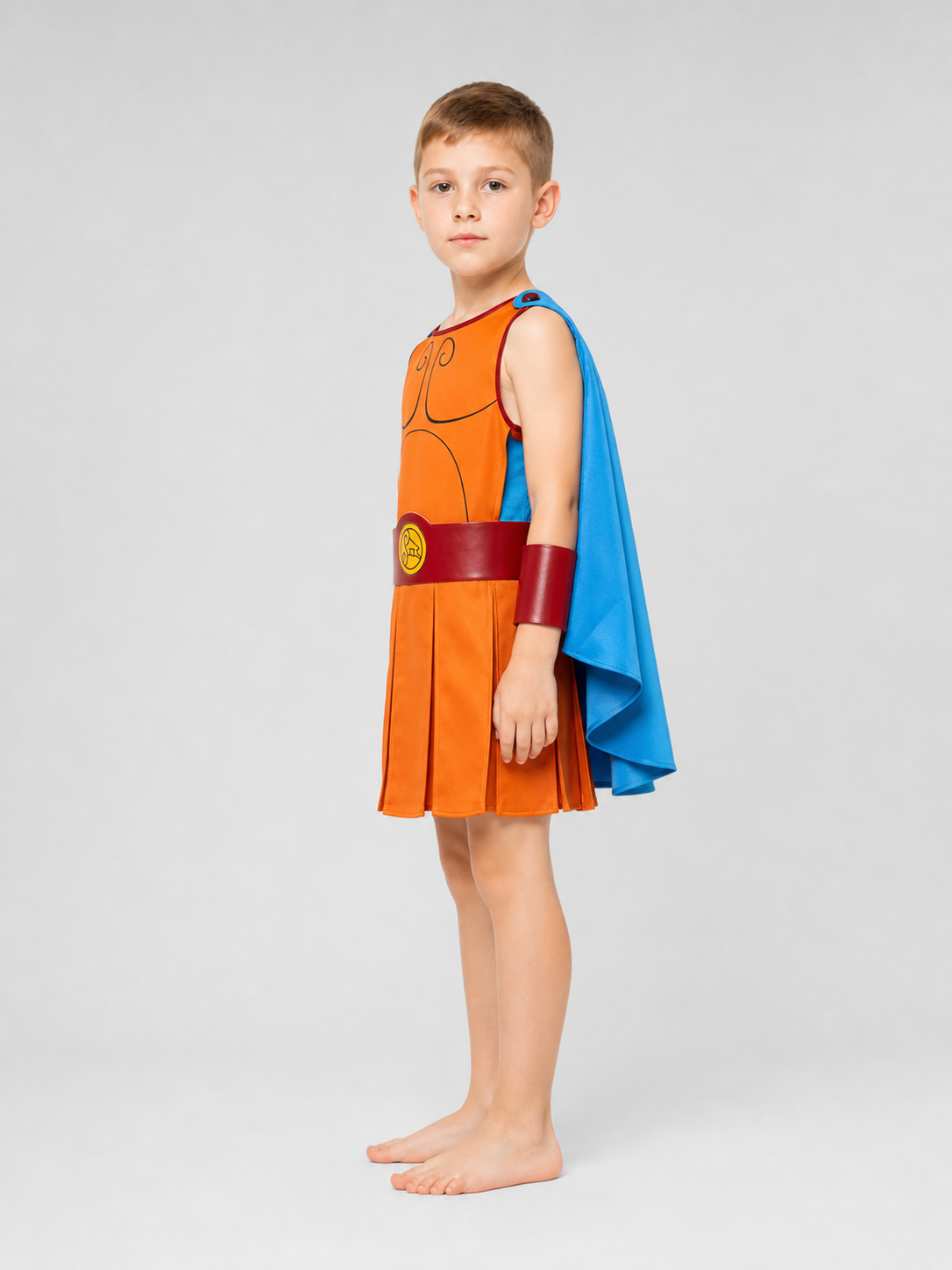 Hercules Cosplay Costume with Cape, Belt, and Bracers