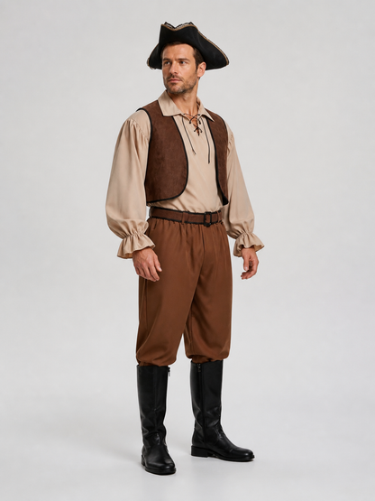 Matching Pirate Costumes for Couples for Halloween Cosplay side view