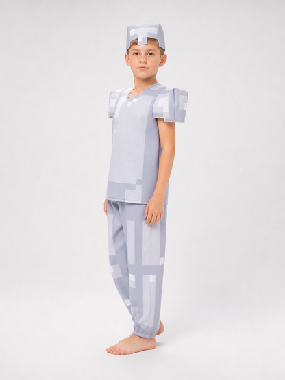 Minecraft Character Costume: Pixel Armor for Cosplay
