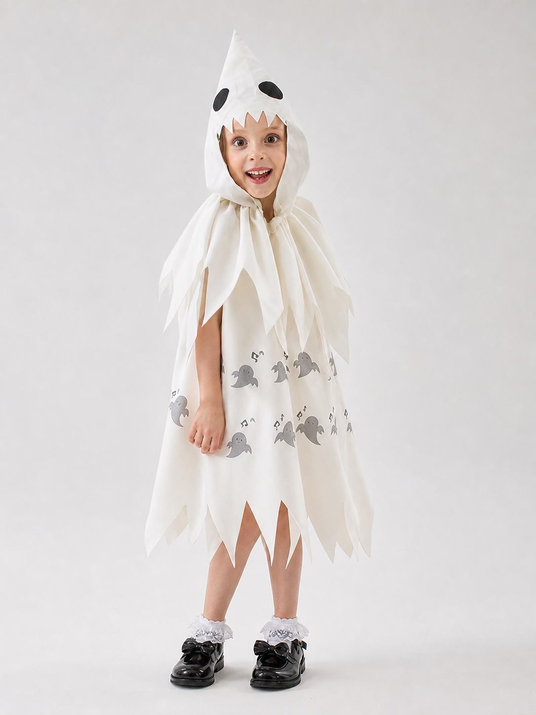 White Hooded Ghost Costume for Halloween
