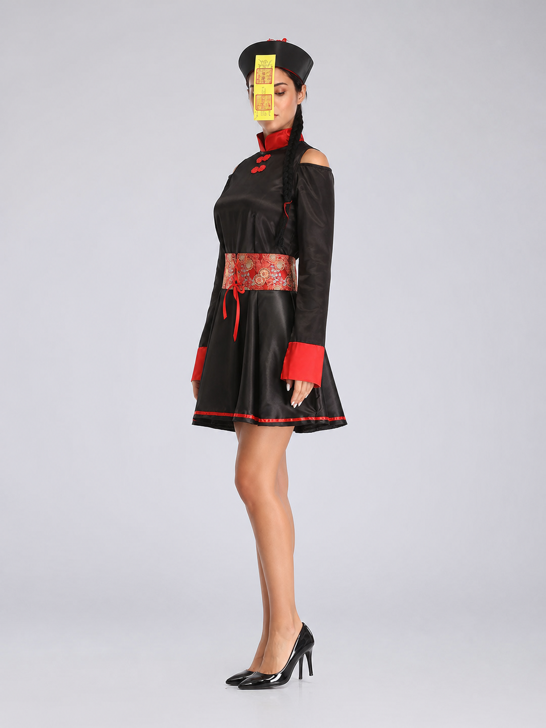 Chinese Zombie Cosplay Costume with Hat
