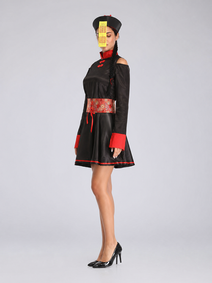 Chinese Zombie Cosplay Costume with Hat