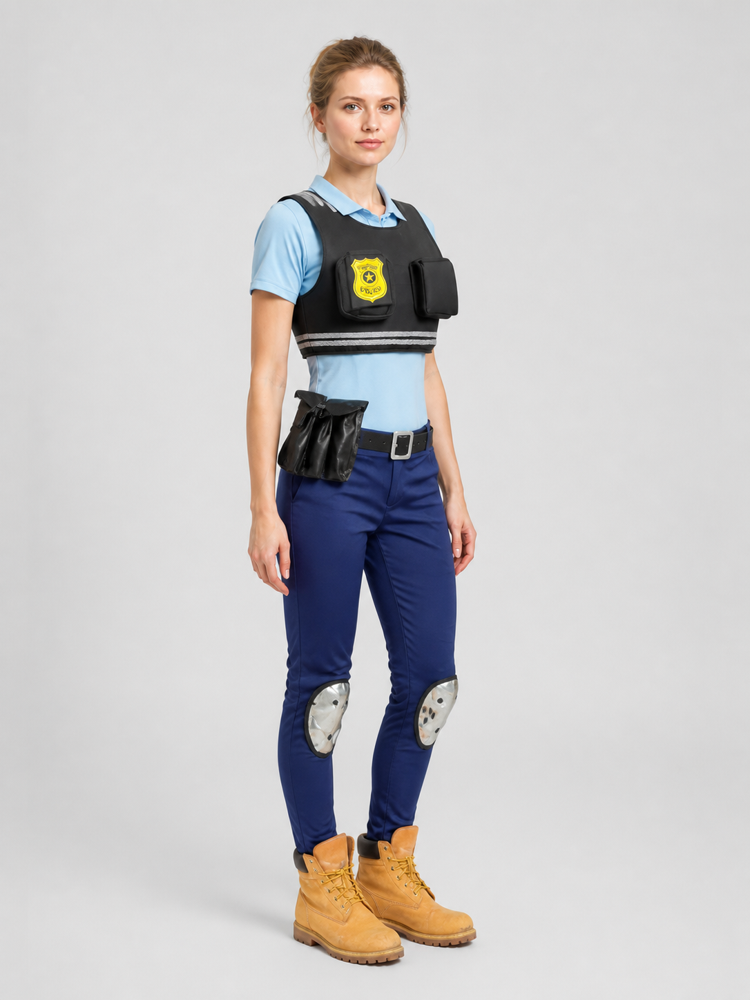 Judy Cosplay Costume from Zootopia, 17 Pieces side view